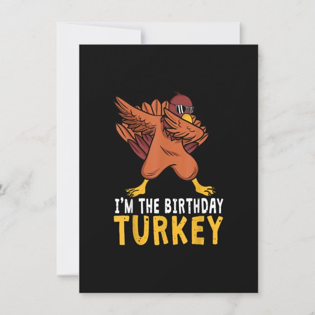 Invitation Cadeaux d'anniversaire de Thanksgiving Amusant Ann (Devant)