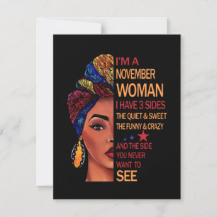 Invitation Cadeaux d'anniversaire Je suis une femme de nove