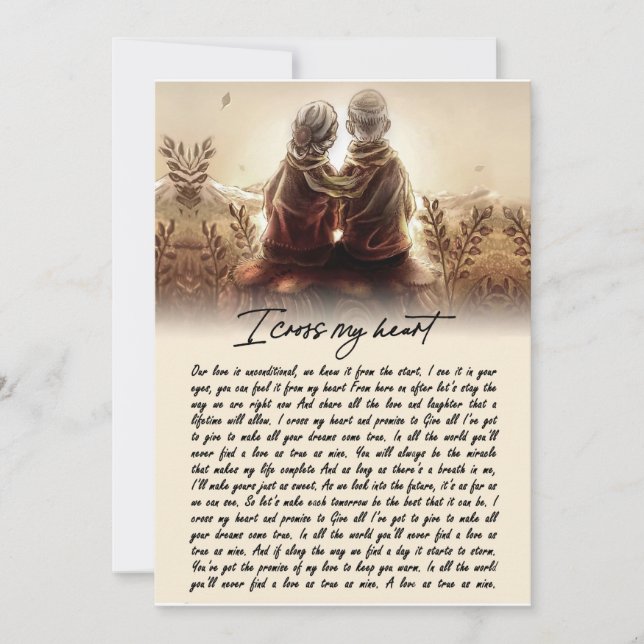 Invitation Cadeaux de couple| Pour Mon Âme, Je Traverse Mon C (Devant)