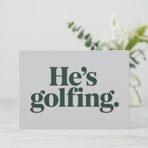 Invitation Cadeaux de golf Il fait du golf Cadeaux drôles pou