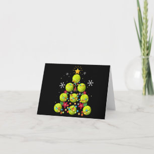 Invitation cadeaux de sapin de noël de tennis