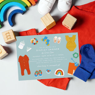 Invitation Cadeaux pour bébés neutres selon le sexe Affichage