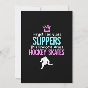 Invitation Cadeaux pour filles de hockey sur glace mignonnes 