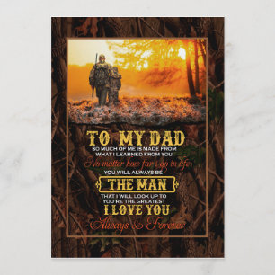 Invitation Cadeaux pour papa   Lettre à mon papa l'homme que 