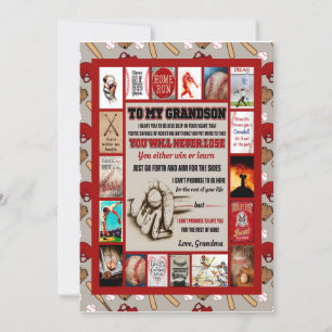 Invitation Cadeaux pour petit-fils À mon petit-fils Amour d