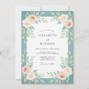 Invitation Cadet Blush Peinture de Mariage