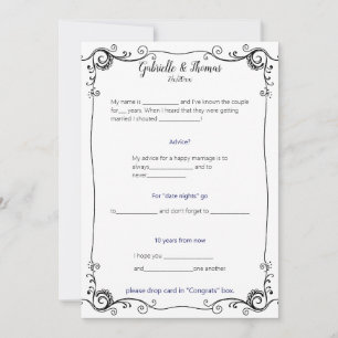 Invitation Cadre à décor filigrané pour conseils et commentai