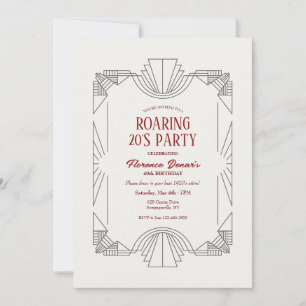 Invitation Cadre Art déco