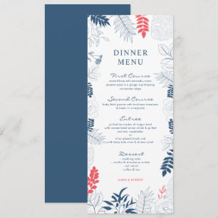 Invitation Cadre de mariage stylisé avec des fleurs tropicale