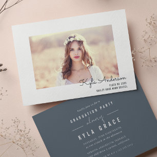 Invitation Cadre de signature   Photo Graduation Party