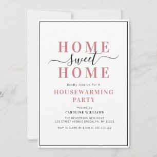 Invitation cadre élégant accueil