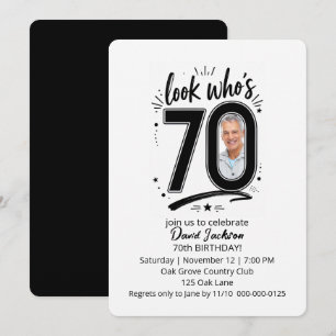 Invitation Cadre photo pour les 70 ans