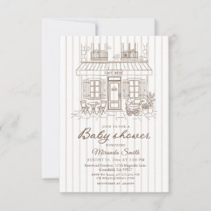 Invitation Café Bébé Baby Shower 