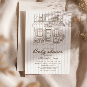 Invitation Café Bébé Baby Shower 