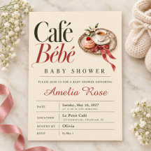 Café Bébé Vintage Pâtisserie Baby Shower