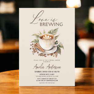 Invitation Café Boho Love brasse Fête des mariées