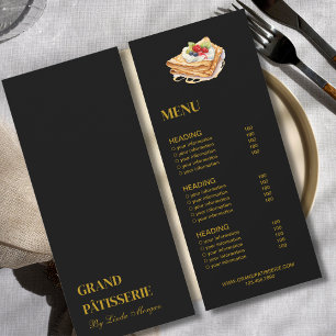 Invitation Café de boulangerie moderne Menu & Liste de prix C