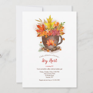 Invitation Café le jour d'automne