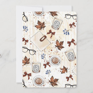 Invitation Café & Livres Automne Cosy | Fa Vintage