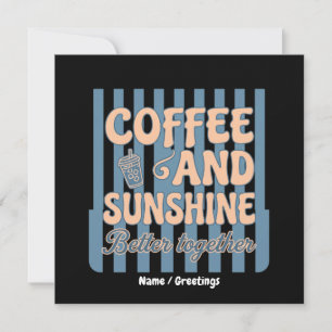 Invitation  Café Rétro Groovy et Soleil Mieux Ensemble 