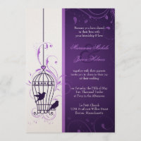 Cage d'oiseaux fantaisie avec Mariage d'aubergines