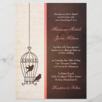 Cage d'oiseaux fantaisie - Chocolat et Mariage ros