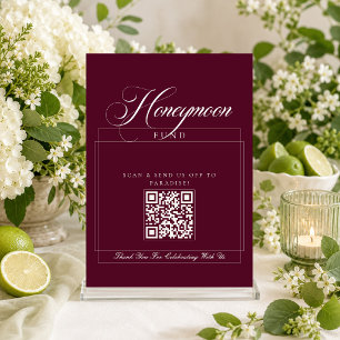 Invitation Caisse de fonds de mariage en ivoire classique cal