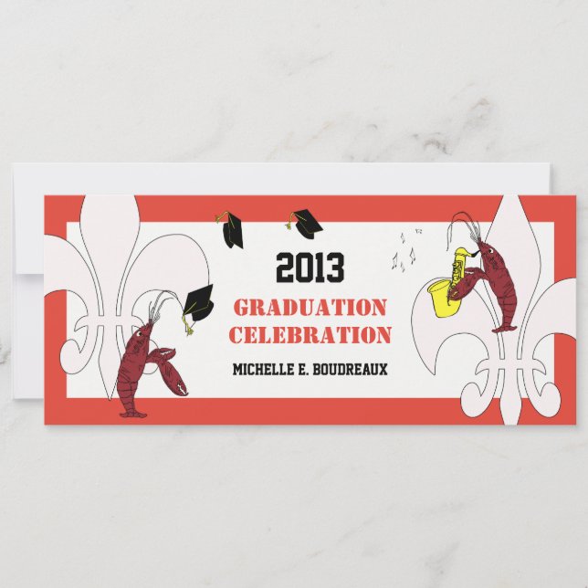 Invitation Cajun Crawfish (Devant)