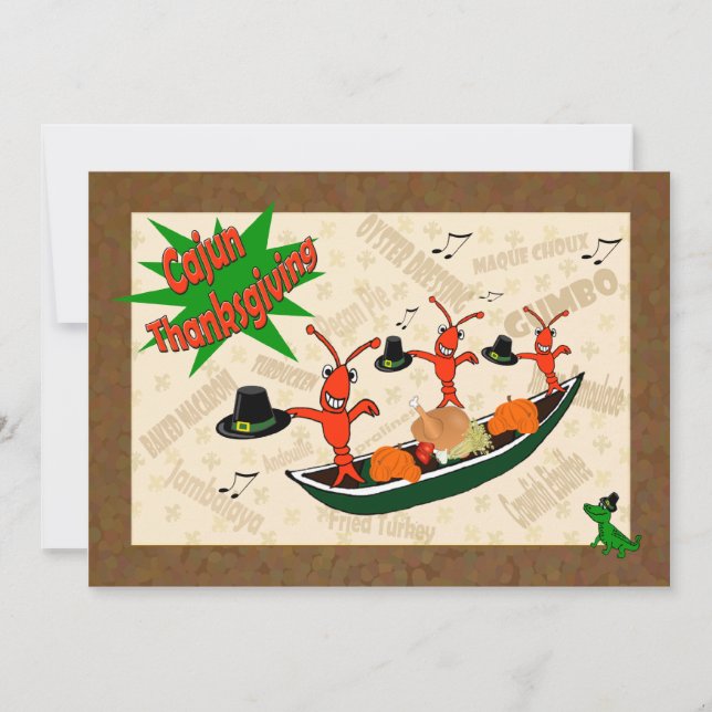 Invitation Cajun Thanksgiving (Devant)