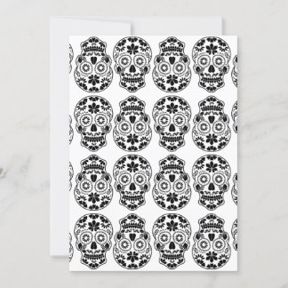 Invitation Calavera crâne de sucre bonbon_floral mexicain cal