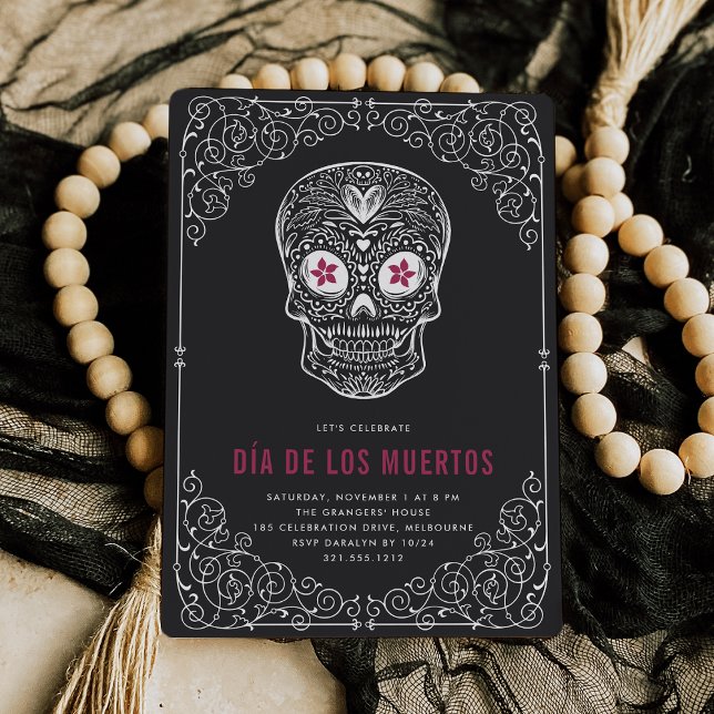 Invitation Calavera Skull Dia de los Muertos (Créateur téléchargé)