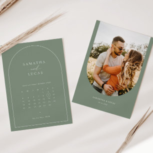 Invitation Calendrier de sauvegarde de date de mariage photo 