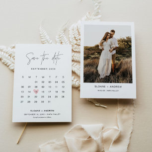 Invitation Calendrier HARLOW Enregistrer La Date Mariage Mini