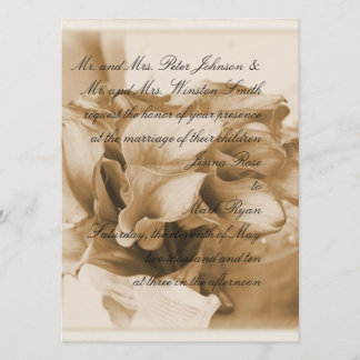 Invitation Calla Lilly