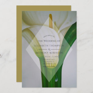 Invitation Calla Lily Mariage
