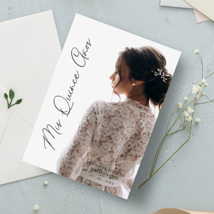 Invitation Calligrafía de fancy para la fotografía Minimalist