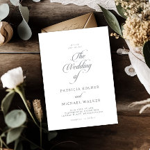 Calligraphie Chic Classique Le Mariage De