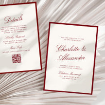 Calligraphie Classique Mariage Argent Ancien Rouge