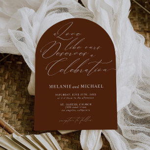 Invitation Calligraphie de script classique rustique Mariage 