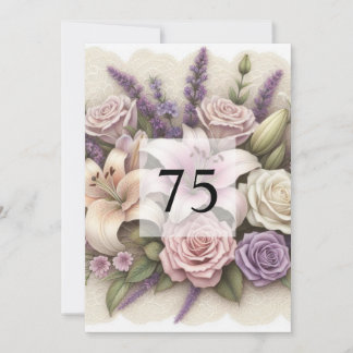 Invitation Calligraphie minimaliste texto anniversaire
