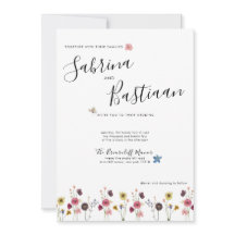 Calligraphie moderne Aquarelle Fleur sauvage Maria