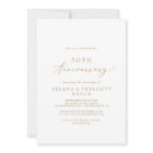 Calligraphie Or Delicate 50e anniversaire de Maria