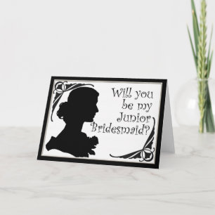 Invitation Cameo, tu seras mon mariage de Bridesmaid junior
