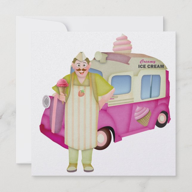 Invitation Camion à glace - SRF (Devant)