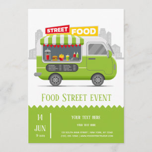 Invitation Camion d'alimentation
