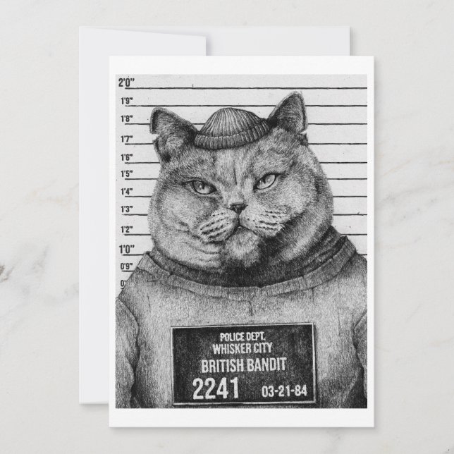 Invitation Camion de chat (Devant)