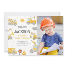 Camion de construction Camion fête d'anniversaire