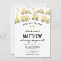 Camion de construction moderne premier anniversair