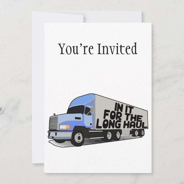 Invitation Camionnage long-courrier (Devant)