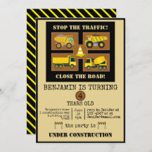 Camions de construction | Décor de fête d'annivers